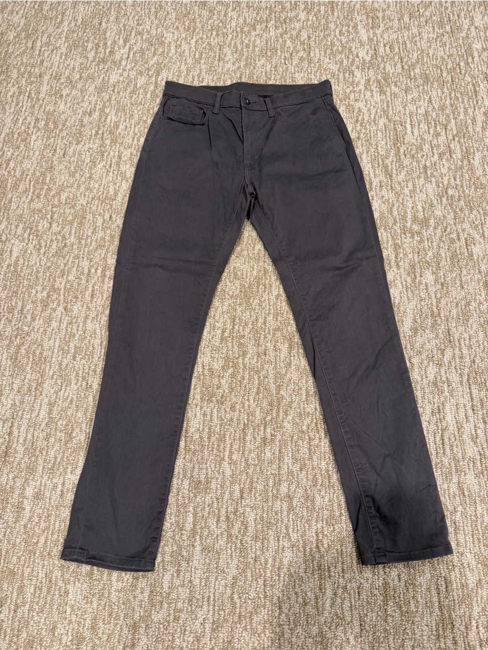 Slim Straight Grey Men's Pants